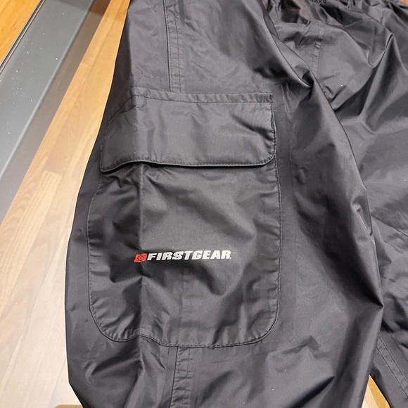 First Gear Waterproof Black Motorcycle Biker Riding Pants. - Picture 2 of 10